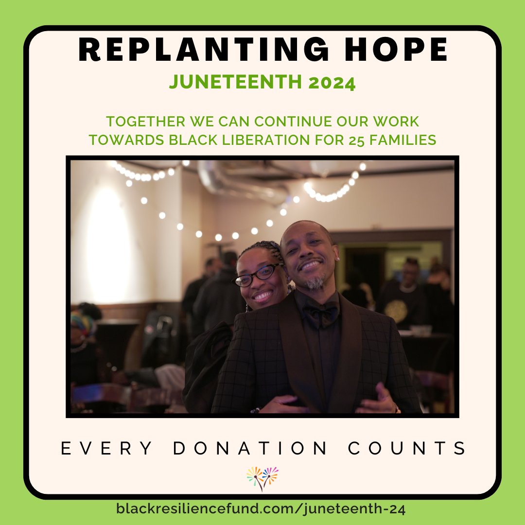 We need your help, join us in celebrating Juneteenth by making a contribution today. Every donation counts: bit.ly/3UJ5PTM 

To learn more about our campaign visit: bit.ly/3vY4MHy

#ReplantingHope #Juneteenth #buildblack #pdx #pdxevents