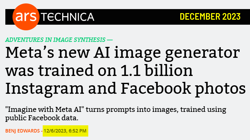 Keep in mind that it's not that “META is going to start using our data in their generative AI on June 26...” THEY ALREADY DID that last year. This new form is just a joke to us and a pretense of being “ethical” on META's part because they have the AI Act on their backs.