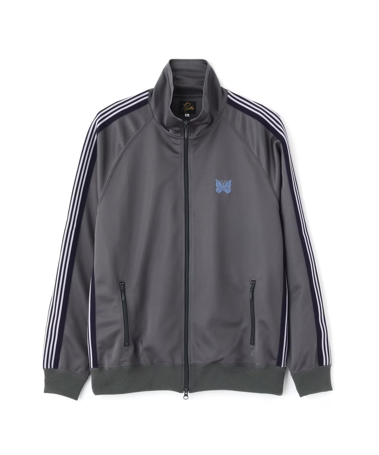 needles LHP 別注　24ss トラックジャケット　ブラック　グレー Needles トラックジャケット LHP別注ブラックグレーs