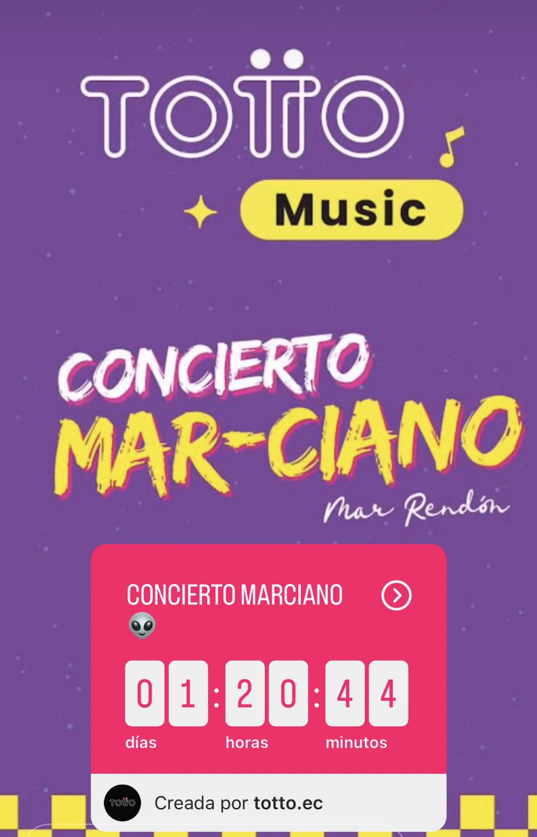 Agradecemos a @tottoec por organizar tan increíble evento 😍😍💚💚👽👽 muy pronto el Gran Concierto MARciano

MAR EN TOTTO MUSIC