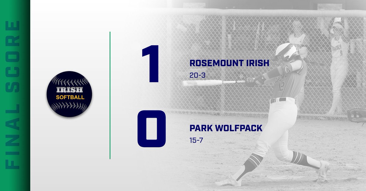 Heading to the Section ChampionSHIP! 

Great defense and stellar pitching by junior Jorey Fry kept us in the game. Senior Grace Nosan hits a single to score Cece Hanson in the bottom of the 8th!