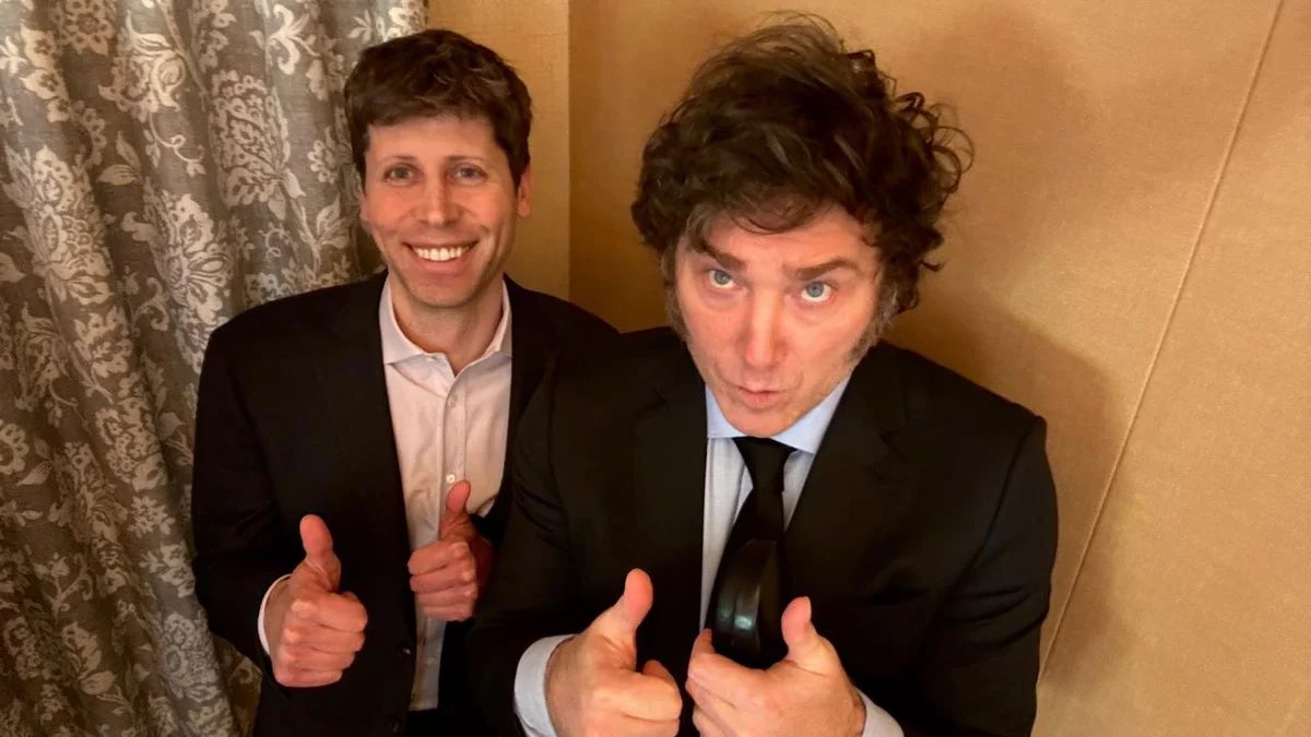 Argentina’s President Javier Milei met with OpenAI CEO Sam Altman today on his tour courting Silicon Valley tech titans. His spokesman says he’s also meeting with Mark Zuckerberg, Sundar Pichai & Tim Cook