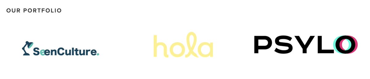 Lowkey excited because now we have a portfolio page m8.ventures/portfolio <a href="/SeenCulture/">SeenCulture</a> <a href="/helloholahealth/">Hola Health</a> @Psylo_Bio