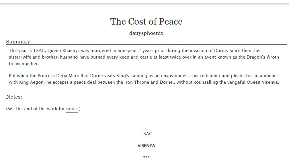 My first ever posted ASOIAF fic !!!! I would love for you all to have a read.   

This is the first of many fics i intend on writing for my "The Conquerors" series, fics examining their relationships to one another in intimate moments not seen in F&amp;B

archiveofourown.org/works/56237407