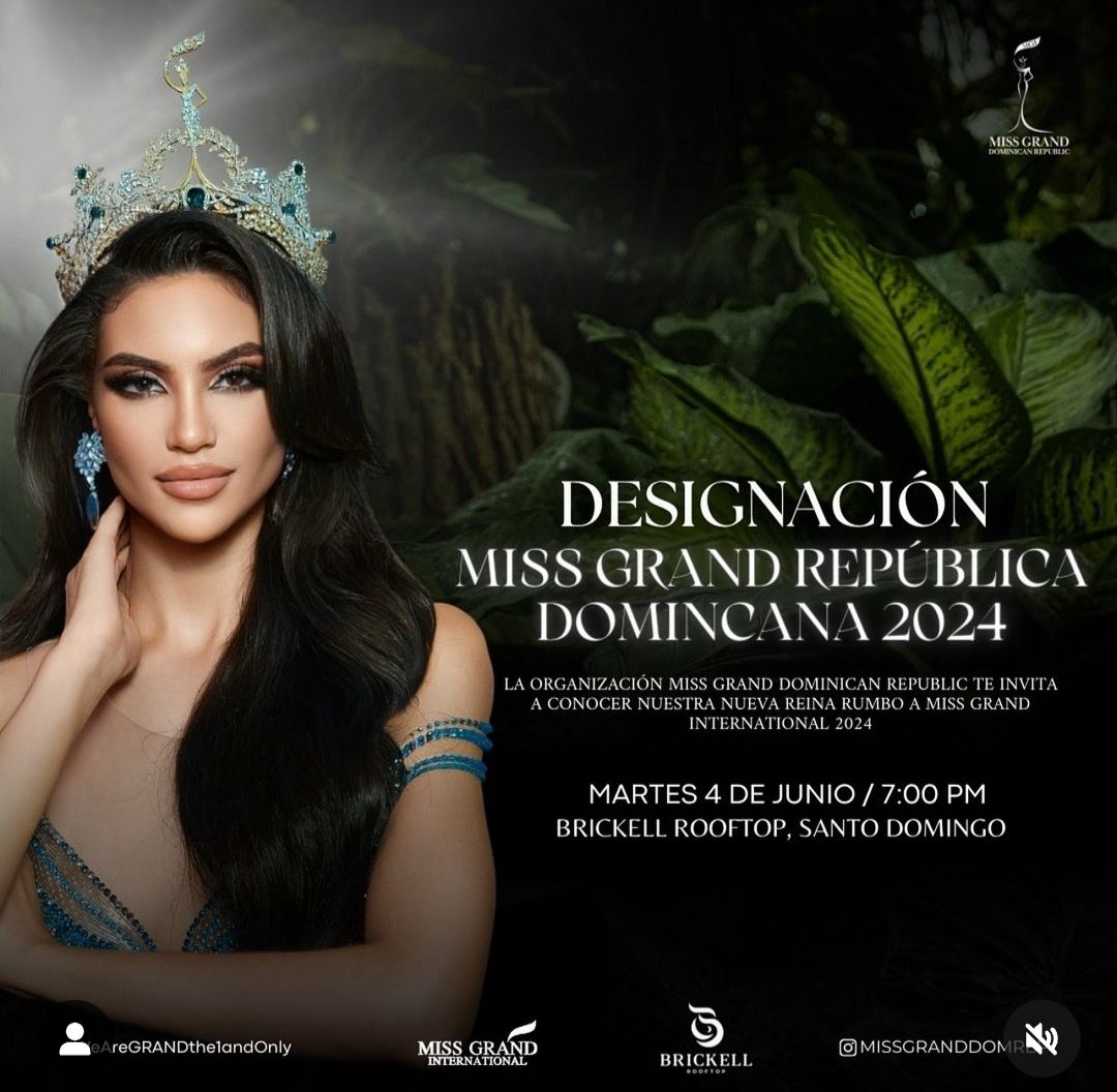 En solo una semana sabremos quién nos representará en la próxima edición de @MissGrandInter. 
Será un evento a todo lujo con la participación de la actual soberana #LucianaFuster @lucianafusterg_ 
Se comentan varias como posibles: #Mariux, #Kim, #Eonna. 
✨#pageantnews