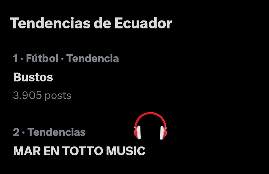 @MarRendonMusica ya aparece en tendencia 

MAR EN TOTTO MUSIC
#TottoMarciano