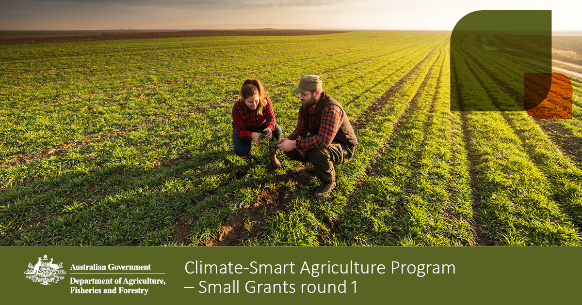 Apply for up to $100K through Small Grants Round 1 to adopt cutting-edge practices and information systems for climate-smart, sustainable agriculture.

For more information and to apply, visit: brnw.ch/21wKe3D

⏰ Hurry, applications close 4 June!

#Climate #farming