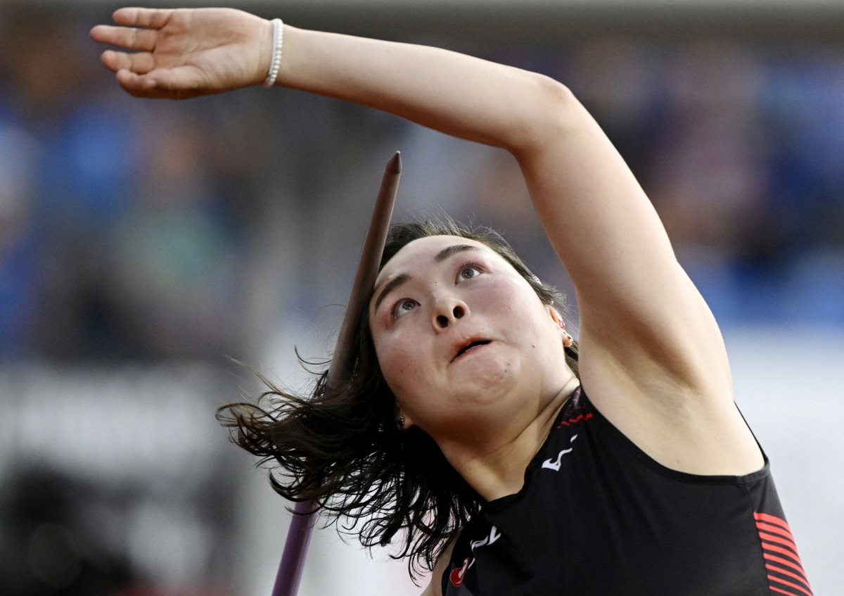 ／ #陸上競技 ゴールデンスパイク #北口榛花 選手が優勝✨ ＼ 🏆女子やり投げ 🥇#北口榛花 選手 60m47 #TEAMJAPAN #がんばれニッポン 詳細はこちらから👉bit.ly/4bBYZXo (写真：アフロスポーツ)