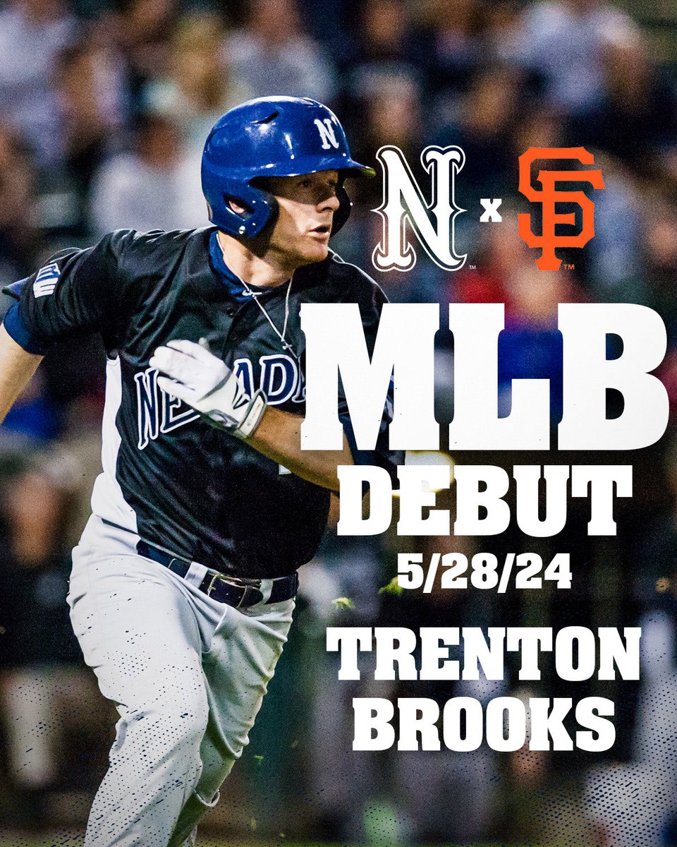 Congratulations to Trenton Brooks on making his Major League debut! Trenton is the 25th Nevada Baseball alumnus to reach the Bigs! #BattleBorn | #PackInThePros