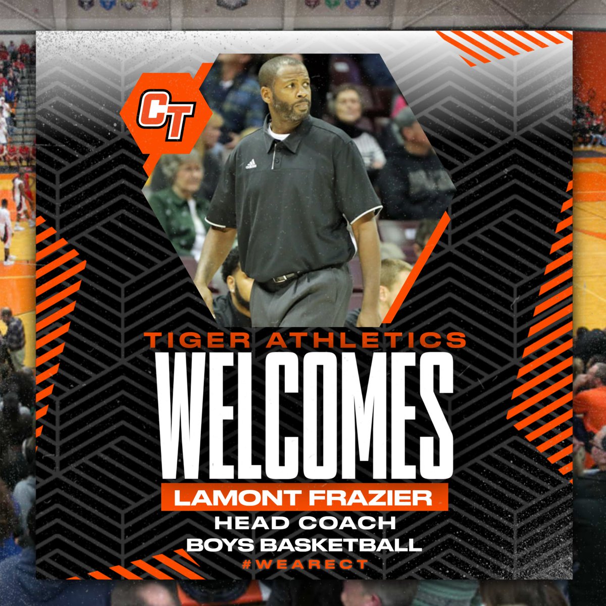 Tiger Nation, please help us welcome Coach Frazier!! He will take over our Boys Basketball Program!! As a Charleston Native, he is no stranger to Southeast Missouri! Coach played collegiately at The University of Missouri where he was named captain and help Mizzou to the Elite 8!
