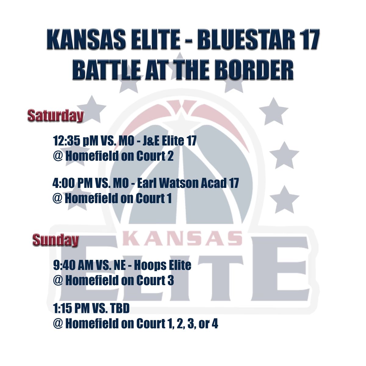 Hey coaches come check us out this weekend at the #USJN battle at the border!