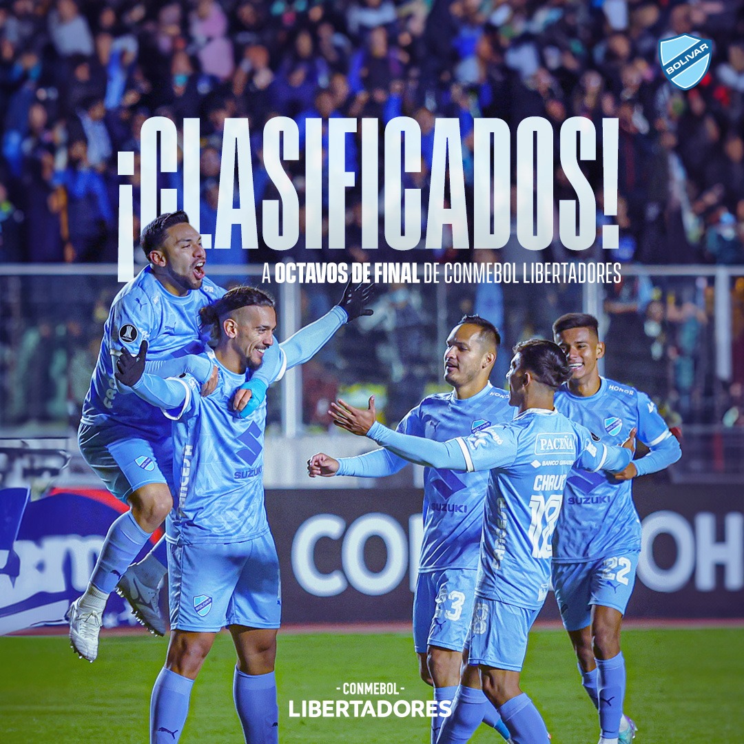 Bolivar_Oficial's tweet photo. En octavos una vez más 💪🏻🏆✨

Cada vez más cerca de nuestro sueño 🙌🏻 https://t.co/VCCuB9a0HV