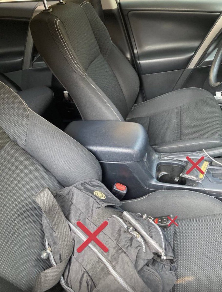 NYPD47Pct's tweet image. Thieves will break into your car to remove anything of value.  Always roll up your windows, turn off the engine, remove all keys/fobs, don’t have anything valuable in open view and lock the doors whenever leaving your vehicle unattended.