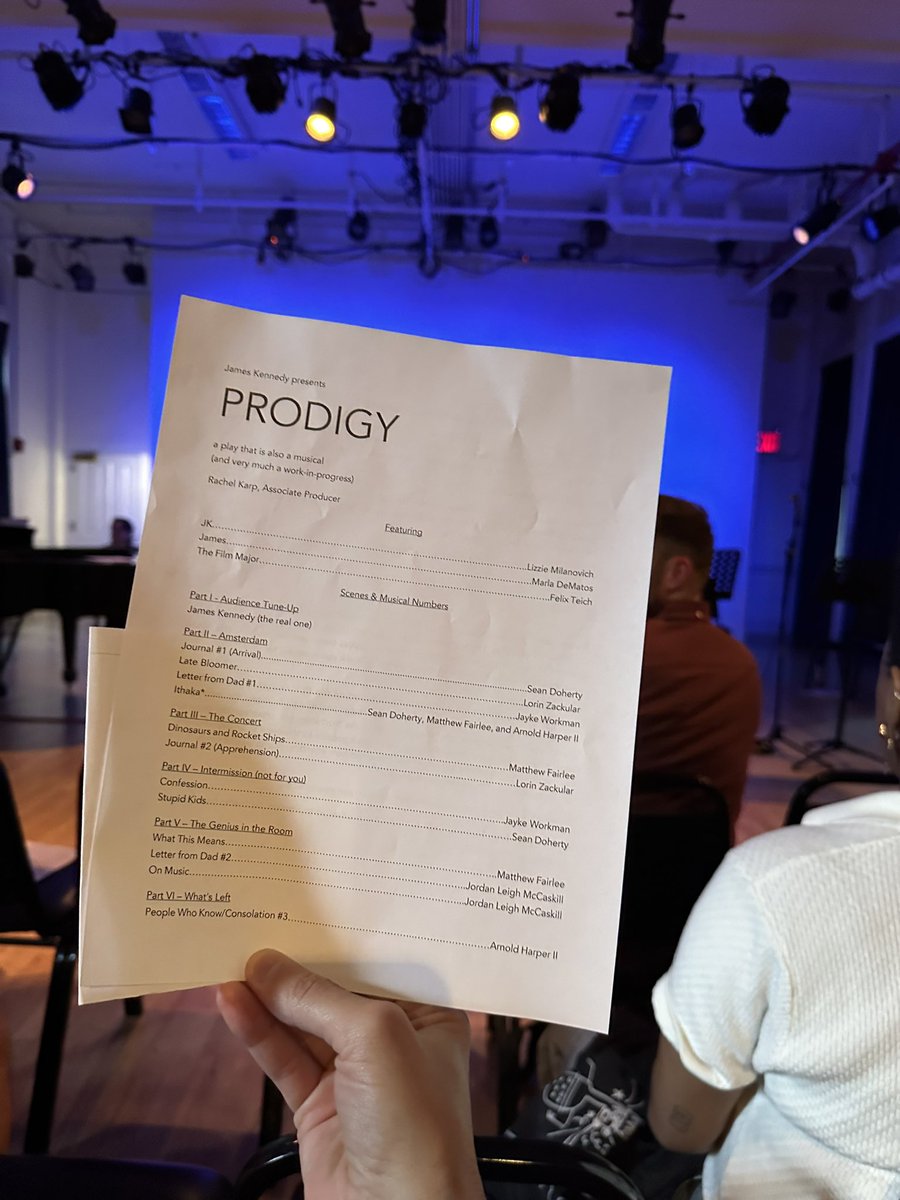 So grateful to have such talented friends. Got to see @jamesholod’s show tonight, with @seandoherty among the several incredible performers in it. James’s show — a work in progress — is engaging, real, and so full of heart.