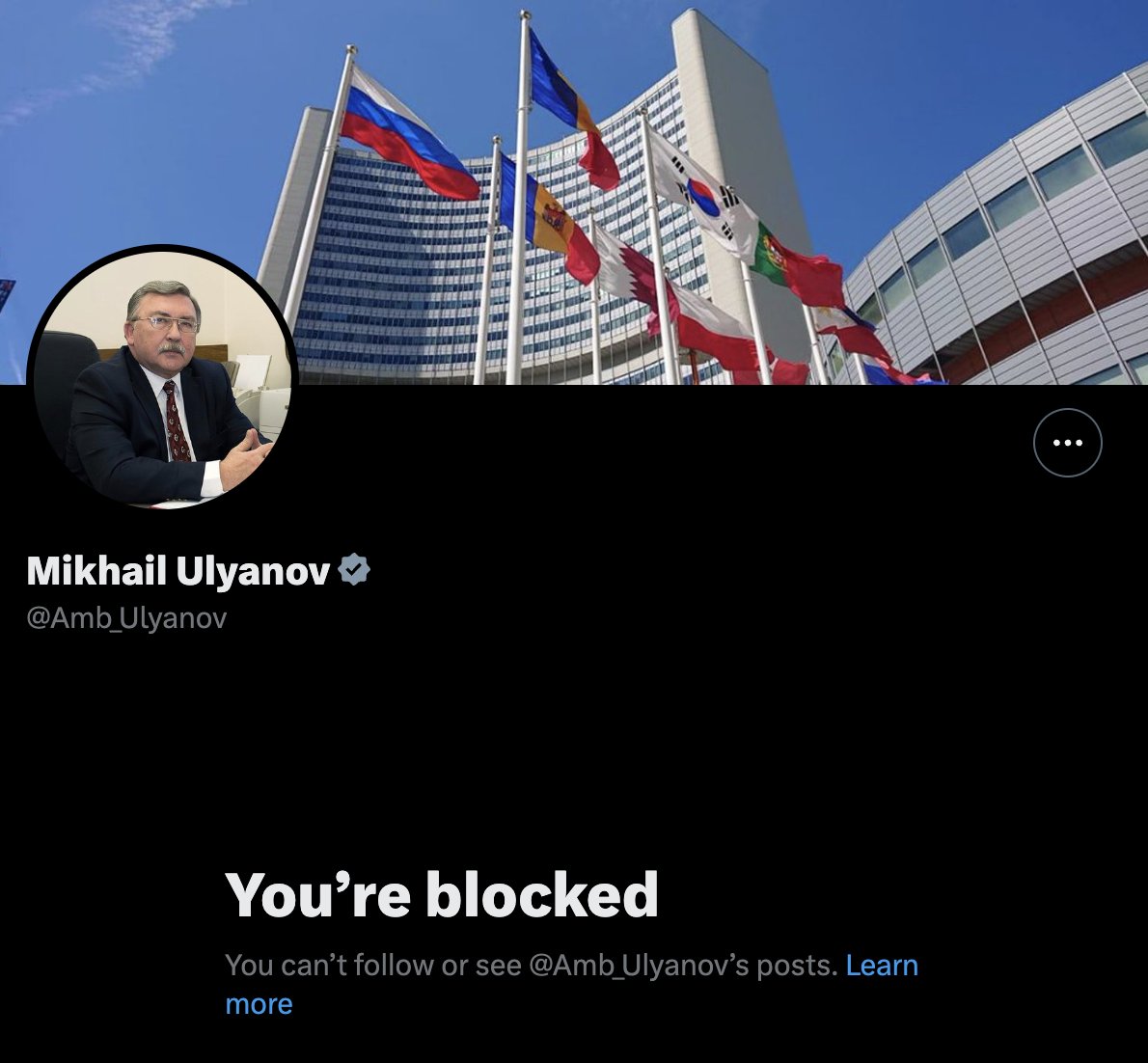 scorpionium's tweet image. Thread of famous accounts that blocked me.
Let's start with classics.
@Amb_Ulyanov gave NAFO a gift - famous quote: "You pronounced this nonsense. Not me."