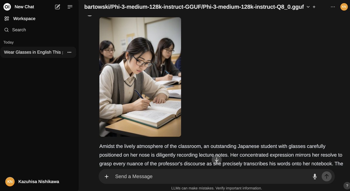 PhotogenicWeekE's tweet photo. で、#OpenWebUI に日本語で内容簡単に書いて、イメージ膨らませた英語で絵柄を確認、そのまま #StableSwarmUI にコピペして、#LoRAっ子2号 指定したのがこれ。多分普通にPromptだけで考えてると面倒かも…!?(笑)
#cyberrealisticXL_v10PlayVAE
#AI美女 #AIグラビア #SDXL https://t.co/dkP9NapWVM