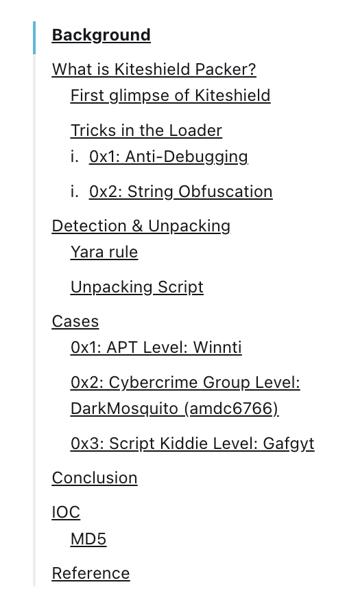 Kiteshield Packer is Being Abused by Linux Cyber Threat Actors blog.xlab.qianxin.com/kiteshield_pac…