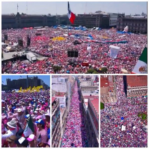 Mi XÓCHITL no necesitó llevar a los Ángeles azules para llenar, la que compra encuestas si necesita. ¡VAMOS A GANAR! #XochitlGálvezPresidenta