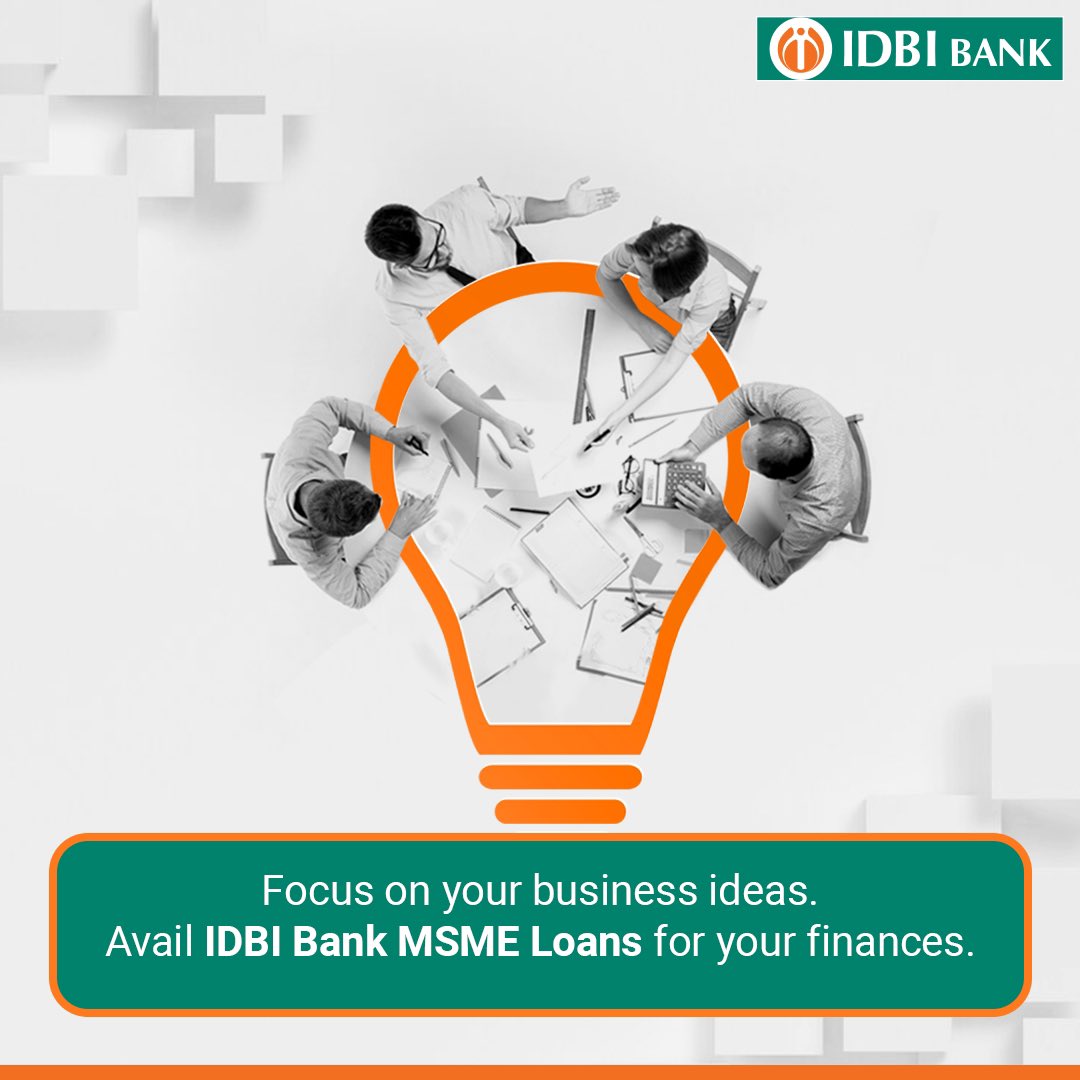 Take charge of your business finances with an IDBI Bank MSME Loan. To know more, visit: idbibank.in/msme-banking.a… #IDBIBank #IDBIBankMSMELoan #MSMELoans