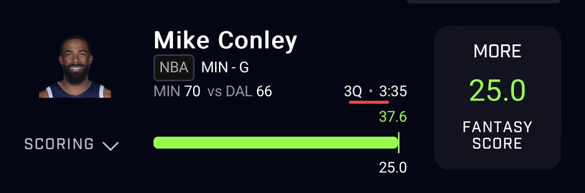 🔥 Bang Cash Conley ✅✅ 

We knew what he was boutta do in a big game 🔥

#PrizePicks #SubZeroFam #GamblingX