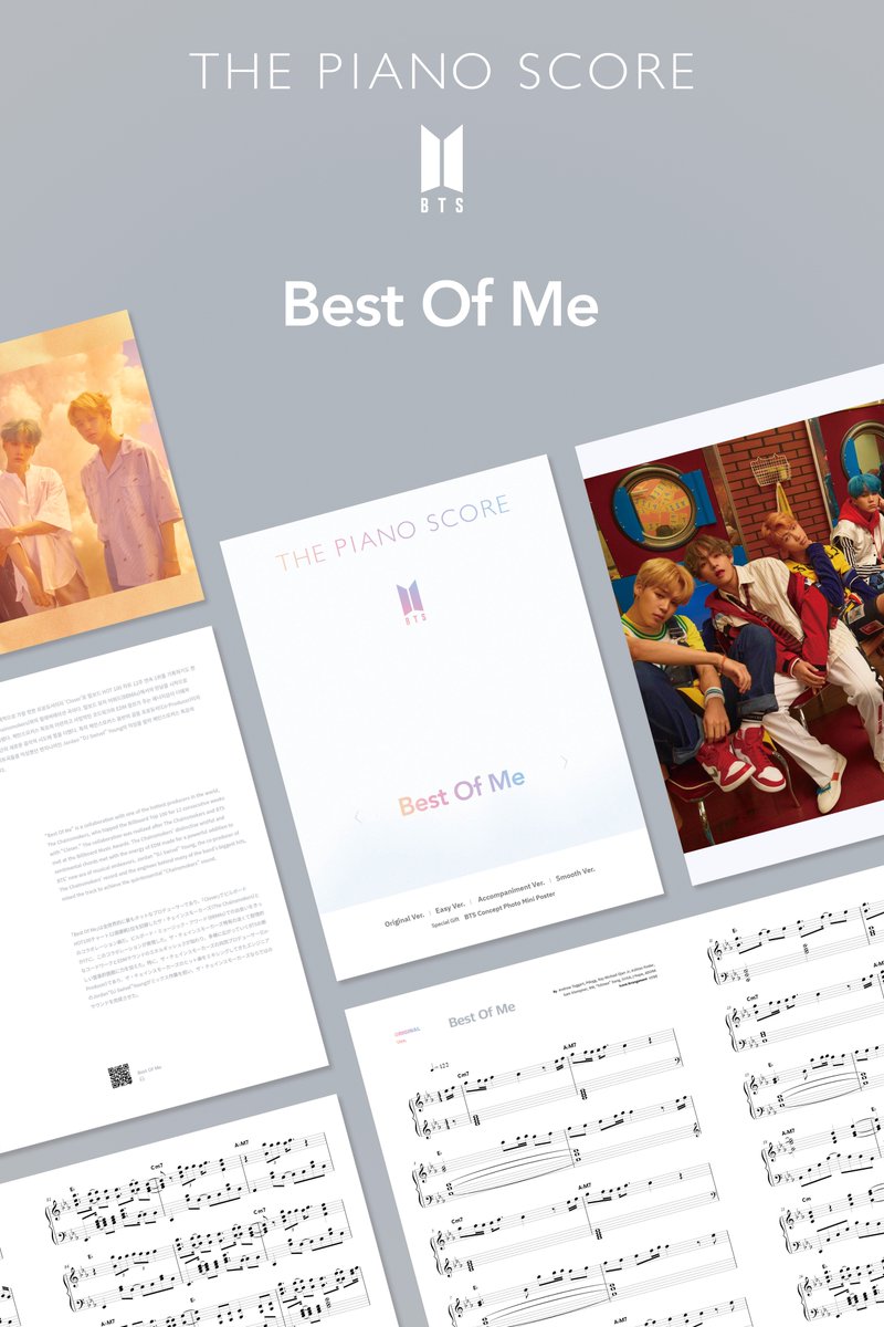 🎹 THE PIANO SCORE Release 🎵 BTS (방탄소년단) ‘Best Of Me’ 판매 오픈 🛒 litt.ly/THE_SCORE_BTS 🎥 버전별 연주 영상 youtube.com/watch?v=XCDqxT… #THE_PIANO_SCORE #BTS #방탄소년단 #BestOfMe