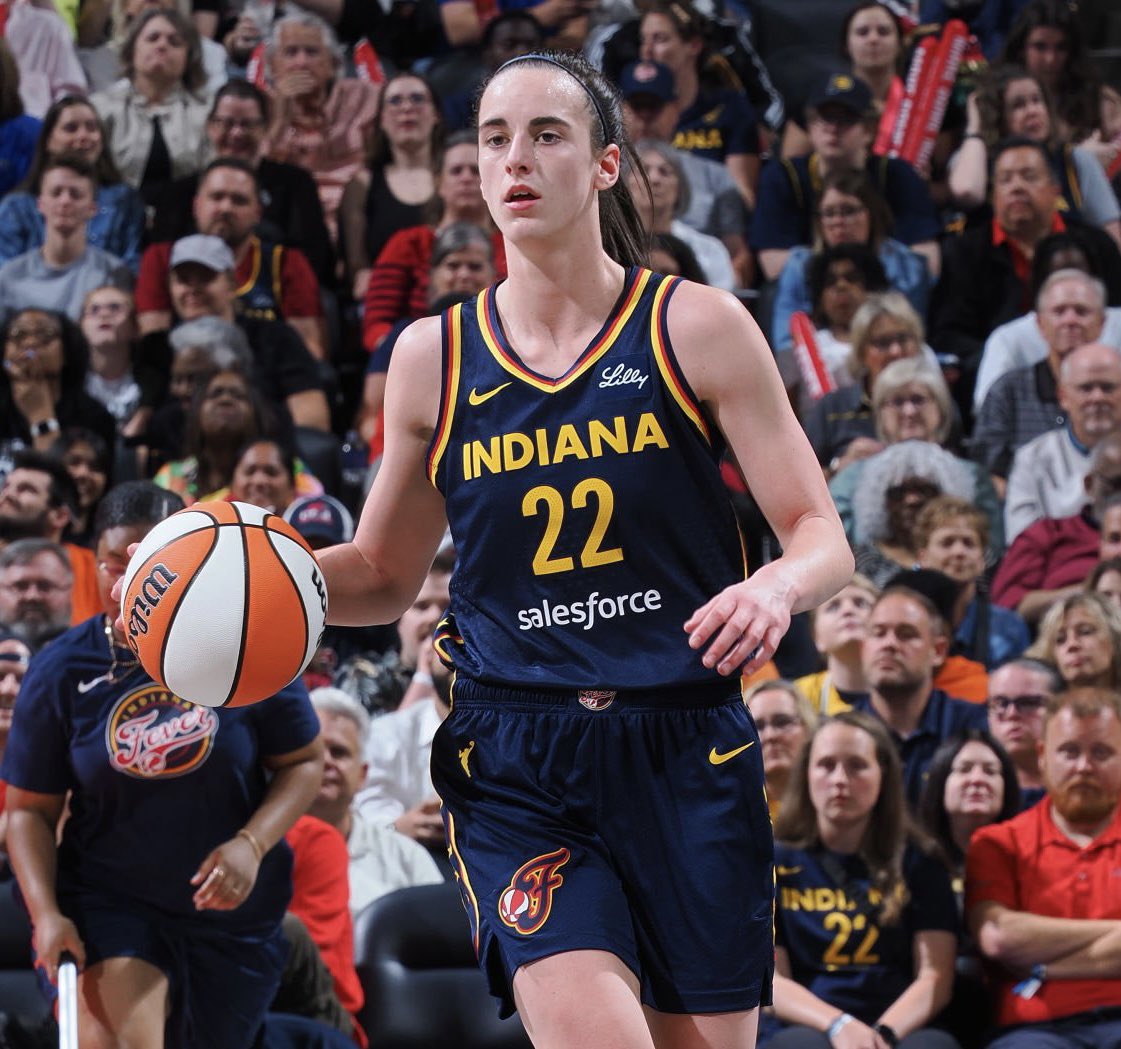 Caitlin Clark is the fastest rookie in WNBA history to record 100+ PTS & 50+ AST.
