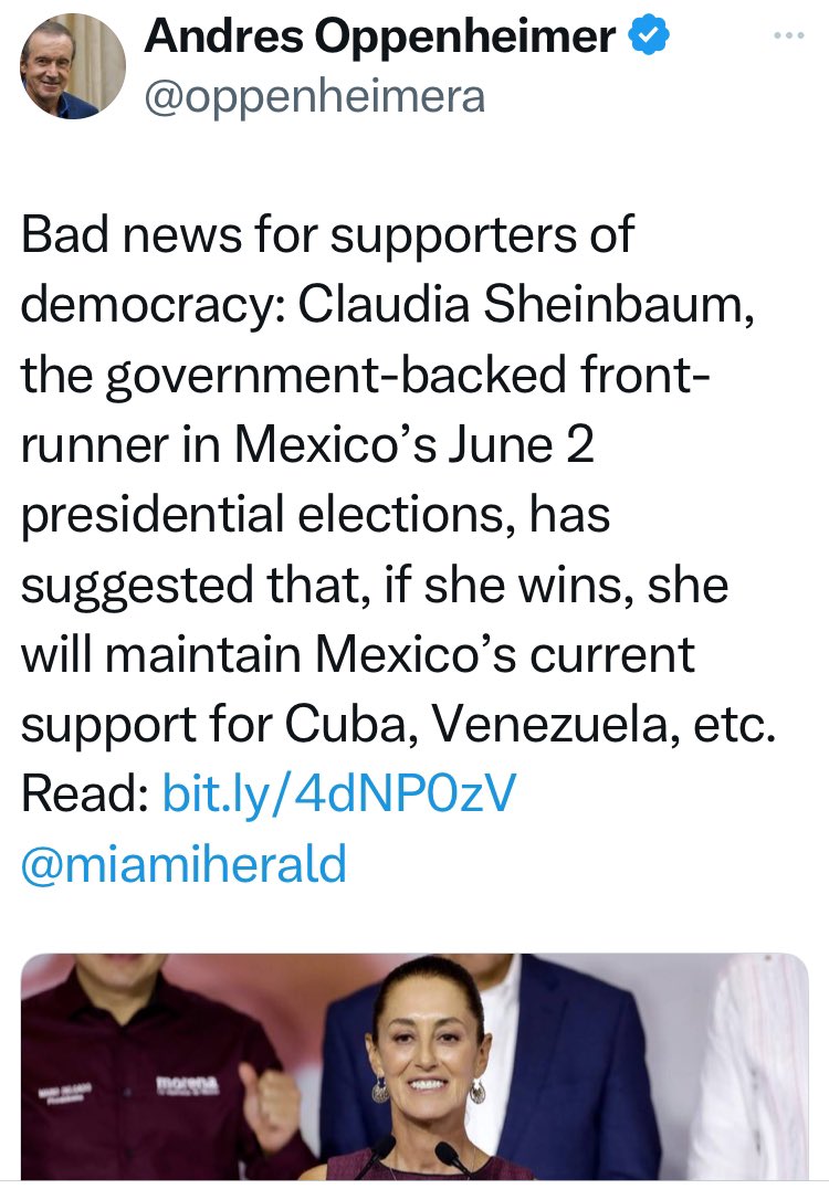 Claudia, @Claudiashein @mario_delgado @PartidoMorenaMx Aquí estoy como todos los días para mostrarte nuevamente porque, ¡NO VOY A VOTAR POR TI! Ni nadie debería hacerlo, porque lo primero para 🇲🇽México🇲🇽, ¡SON LOS MEXICANOS! — México NO TIENE NINGUNA OBLIGACIÓN, ni