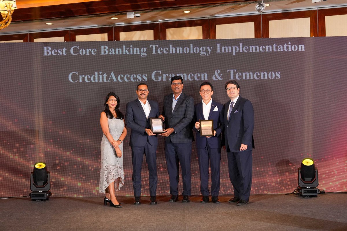 Proud to win `Best #CoreBanking Technology Implementation’ alongside our client @cagrameen! 🏆

This @TheAsianBanker award recognizes CreditAccess Grameen's ability to achieve larger scale and resiliency, and customized products for rural customers. theasianbanker.com/updates-and-ar…