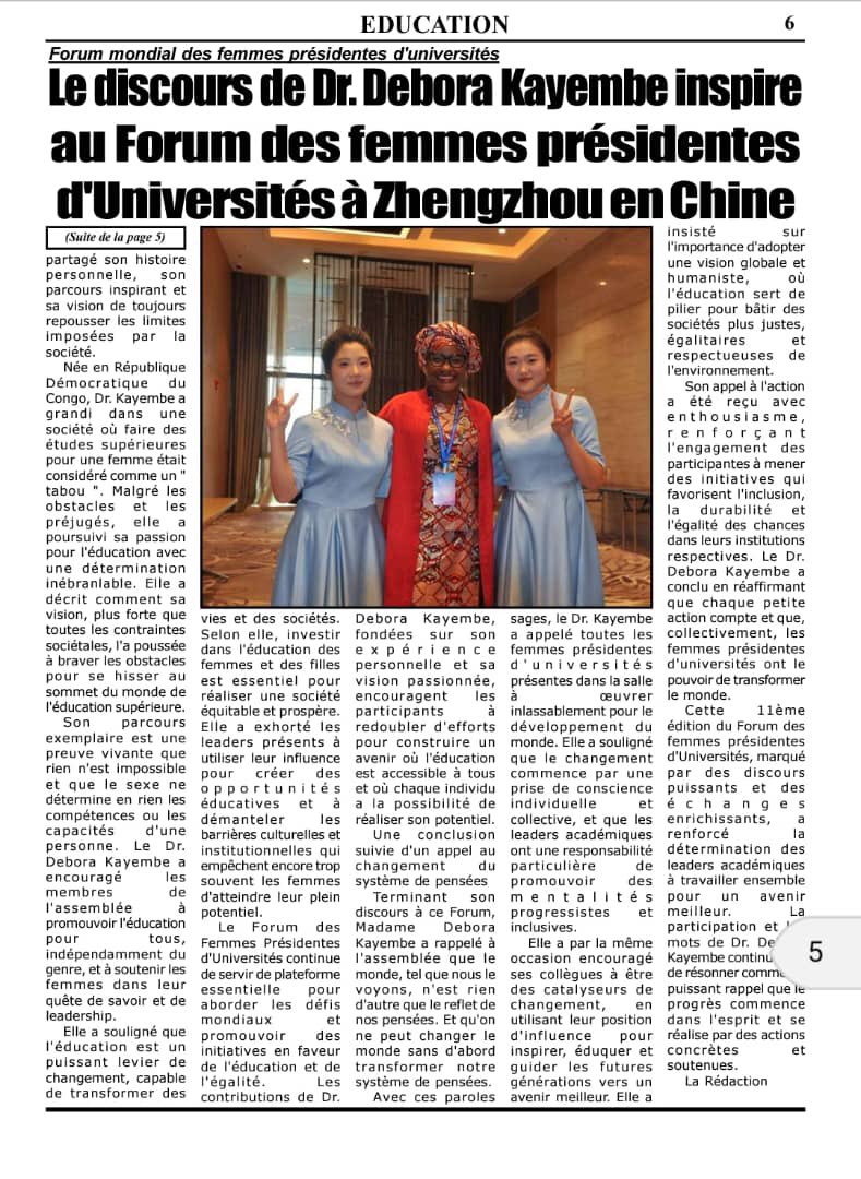 La fin du Forum Mondial des Femmes Présidentes d’universités le 11th mais marquant aussi ma première visite en Chine . Une nouvelle expérience @DKAYEMBE @MamboKinsengwa @FullOptionscio