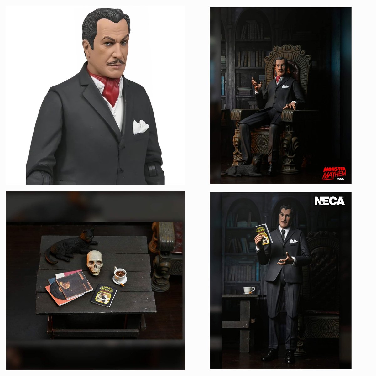 ICYMI ✨️💥ALERT💥✨️ #Statoversians! 👁🌛👁 🫶 NECA Ultimate Vincent Price is NOW up for preorder at Entertainment Earth for ONLY ($36.99)! $79+ orders ship FREE. 💥 #neca #necatoys #vincentprice #horror #preorder #necahorror TSO'VIN!! - ee.toys/HQ4R82