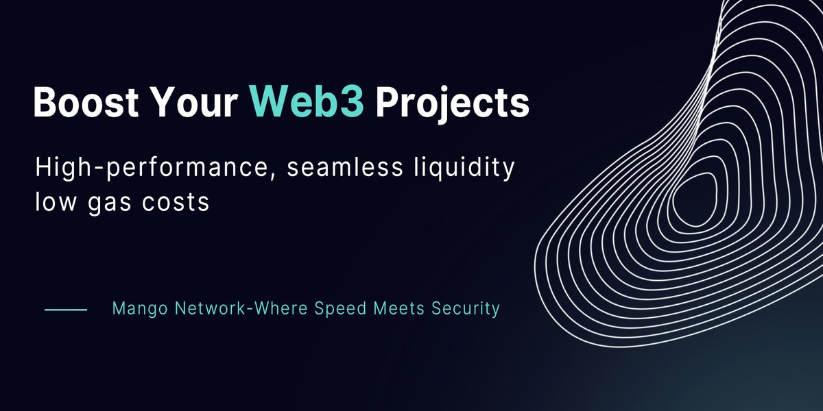 🌟 Boost Your Web3 Projects with #MangoNetwork 
✅High-performance
✅Seamless liquidity 
✅Standardized assets across chains. 
🚀With 297,450 TPS and minimal gas costs,the possibilities are endless. 
🔗 #BlockchainTech #Movelanguage #CryptoInvestors