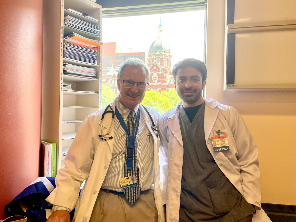 Had an amazing experience with Dr. Daniel Brennan, Medical Director of the Comprehensive Transplant Unit The Johns Hopkins, exploring the advanced field of transplant nephrology. Exciting to see how far this specialty has come!
#Match2025 #MedTwitter