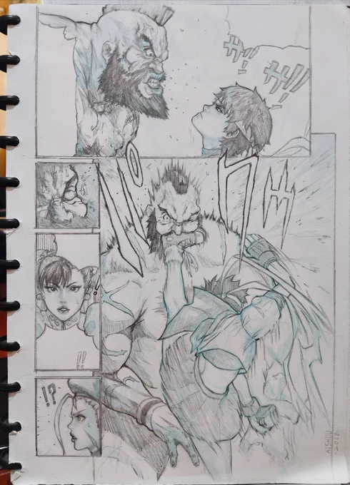 ✏️ Sakura VS Zangief  🤜🤛
did some manga sketch back in 2018, using some references from SF manga, but I forgot which manga it was :)
#streetfighter #sakura #Zangief 
#ストリートファイター 