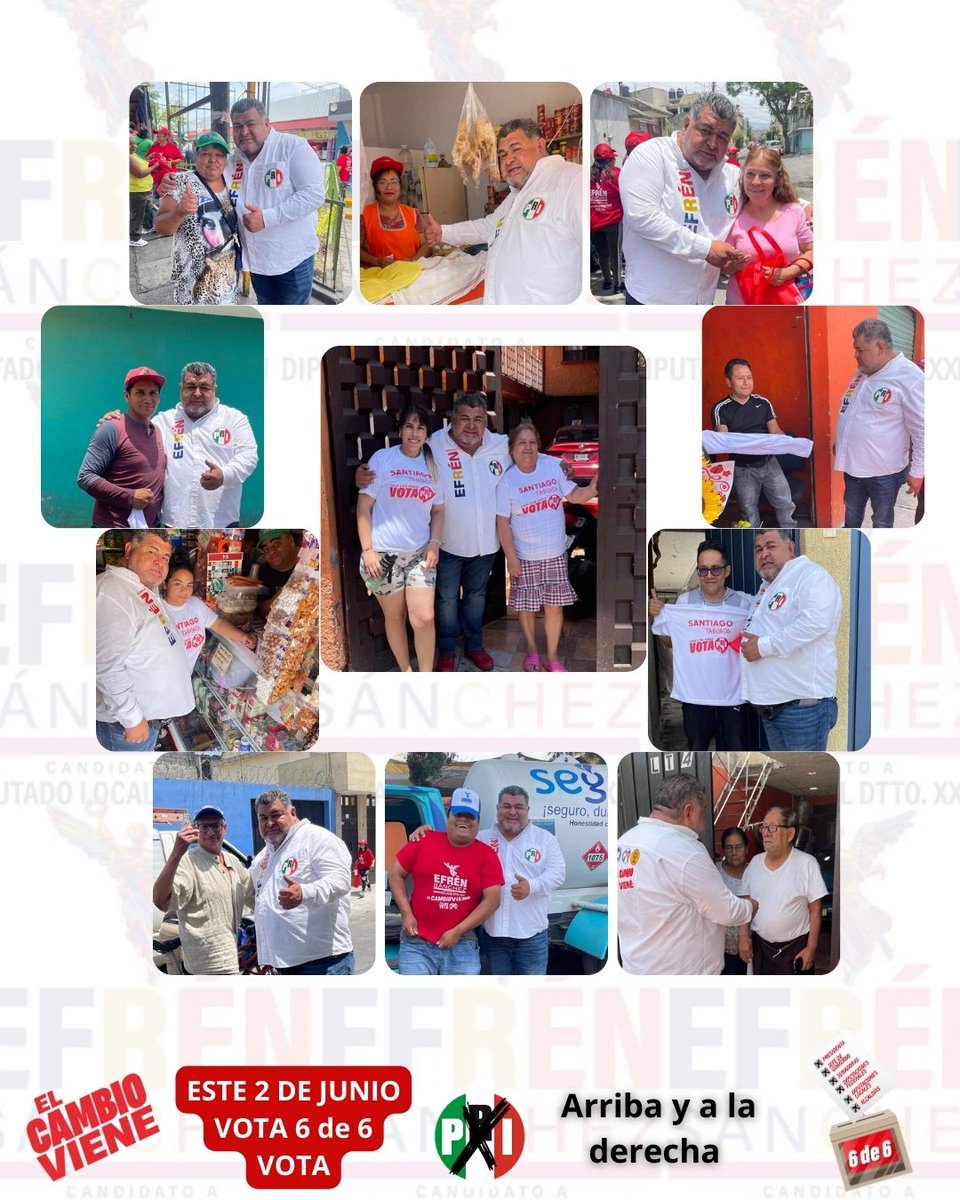 esanchezXXXI's tweet photo. En cada uno de mis recorridos la gente de #Iztapalapa me ha dado su confianza y apoyo
No les voy a fallar
Este 2 de junio en las 6 boletas que recibas #VotaPRI
#VotaporEfrenSanchez
#ElPRISíResuelve
#ElDuoPerfecto
@PRICDMX_
@KarenQuirogaAn
@STaboadaMx
@XochitlGalvez https://t.co/IewSG95Xj7