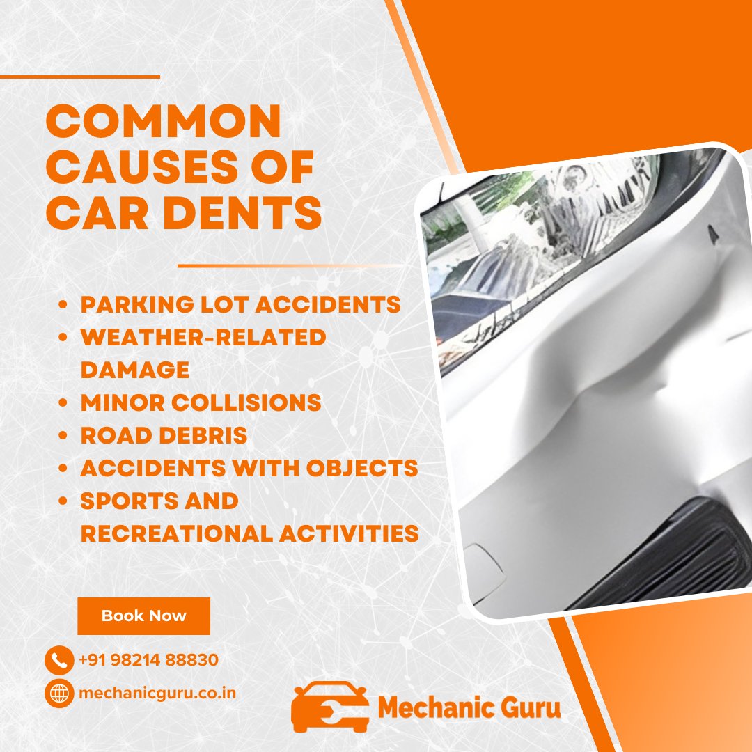 Understanding the common causes of car dents can help you take preventive measures and be more mindful of your surroundings. If you do end up with a dent, seeking professional repair services can restore your car's appearance and maintain its value.

#automobile #msme #automotive