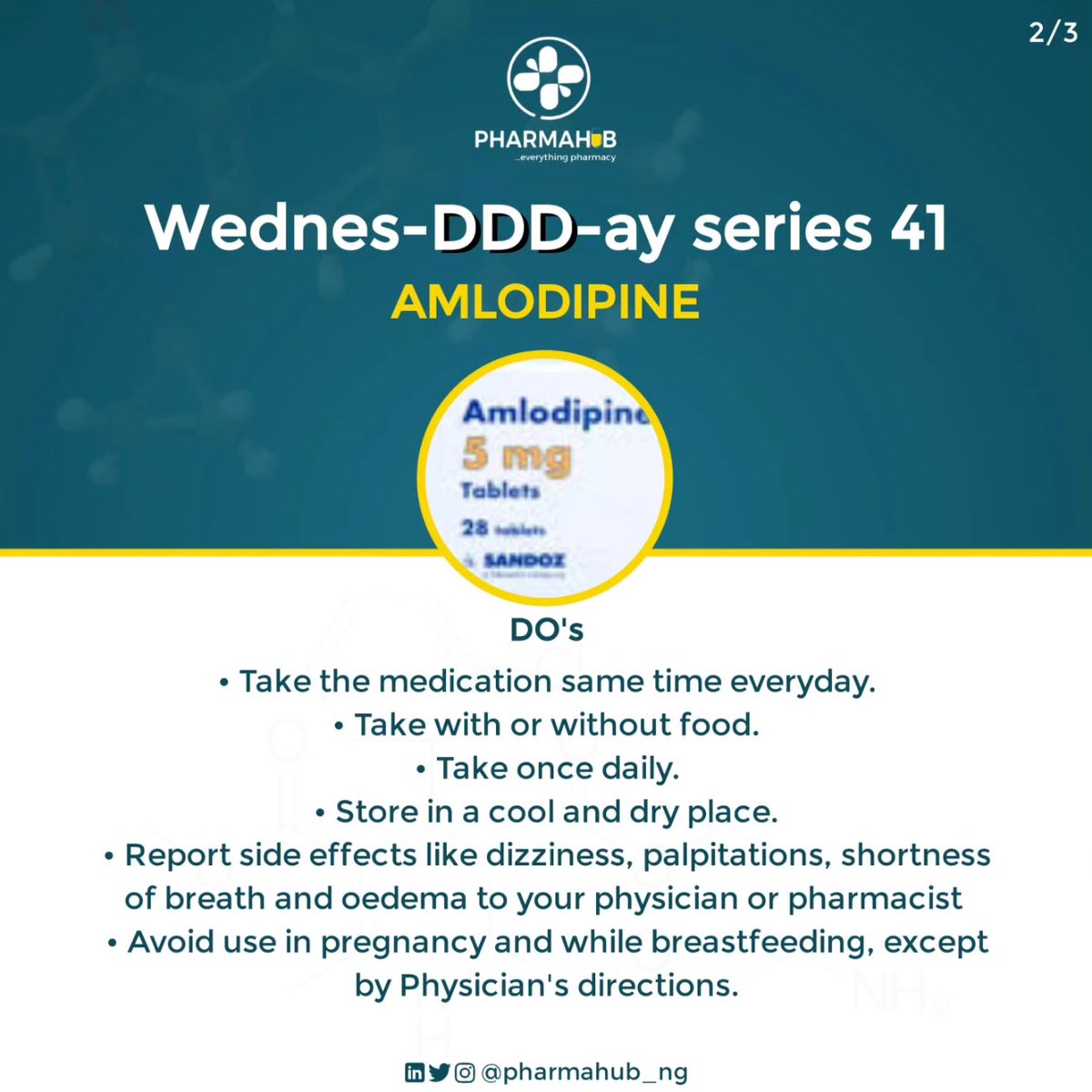 pharmahub_NG's tweet photo. #amlodipine https://t.co/ePv0kOtrl5