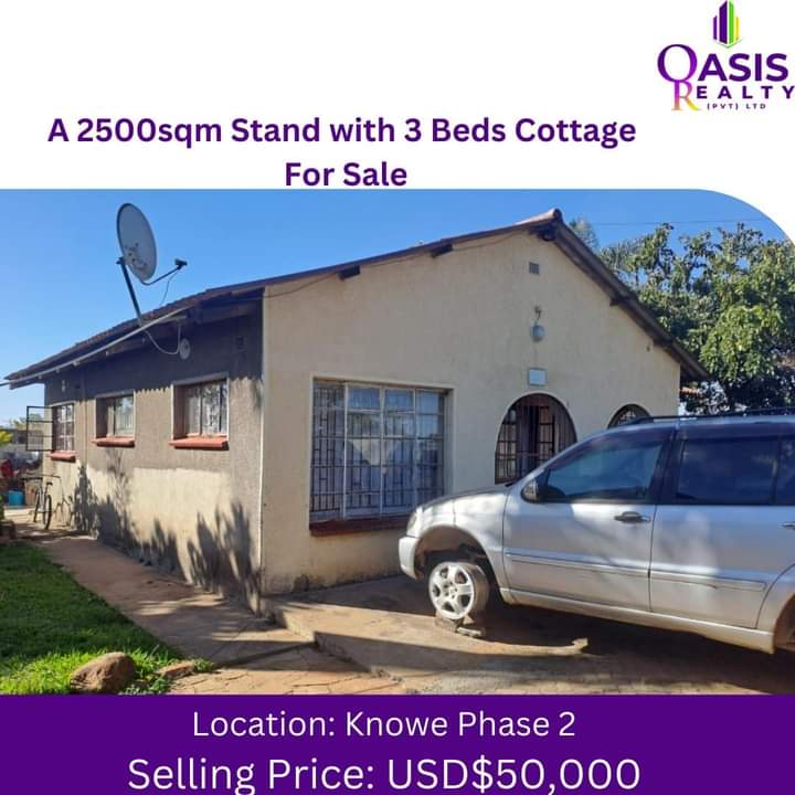 OasisRealty_zw's tweet photo. A 2500sqm Stand with 3 Beds Cottage For Sale 

Location: Knowe, Norton
Selling Price:USD$50,000

For sale is a property located in Knowe Phase 2, Norton. The property sits on a 2,500 m² plot of land.

For More Information Contact
Liberty: +263 775799185 https://t.co/K3Qn9xwxcB