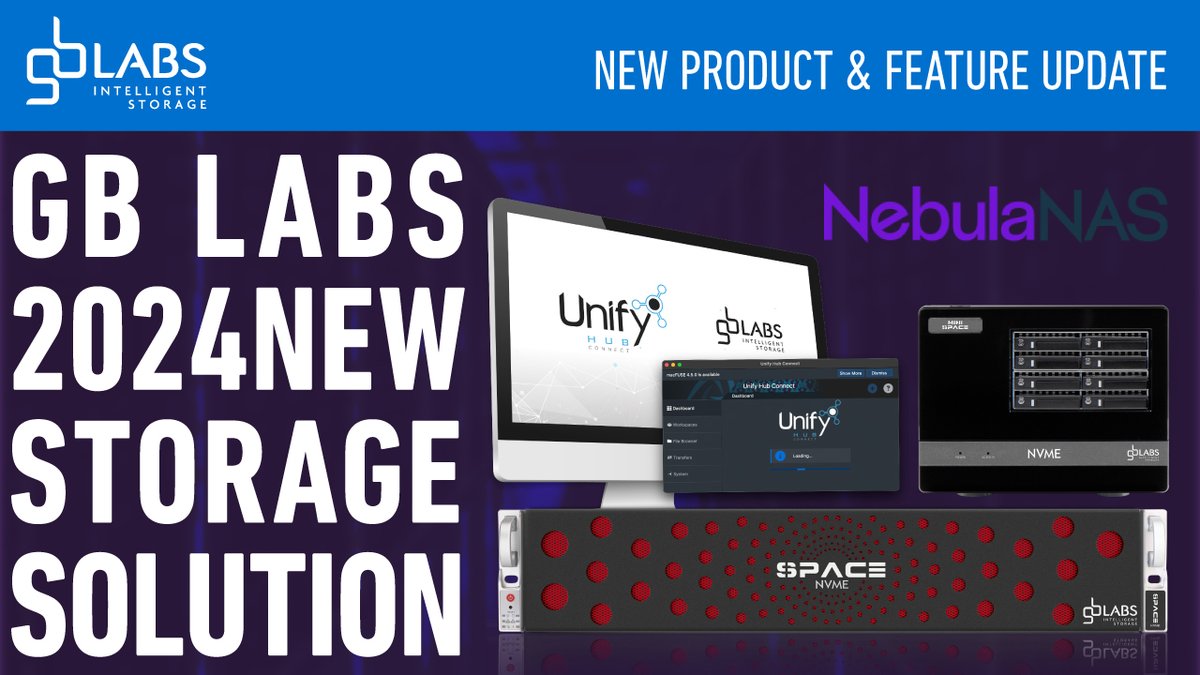 ask_provideo's tweet photo. ◤GB Labs 社、NAB Show 2024 にて新製品と新機能を発表◢
#GBLabs 社が #NAB2024 で
様々な新機能と新製品を発表しました📣
▼▽詳しい記事はこちら▽▼
https://t.co/fPfJRA6CYW
#ASK #ASKME #アスク #アスクエムイー #NebulaNAS #UnifyHubversion2 #GBConnect #SPACENVMe #しきやん https://t.co/Y04BFJBWHV