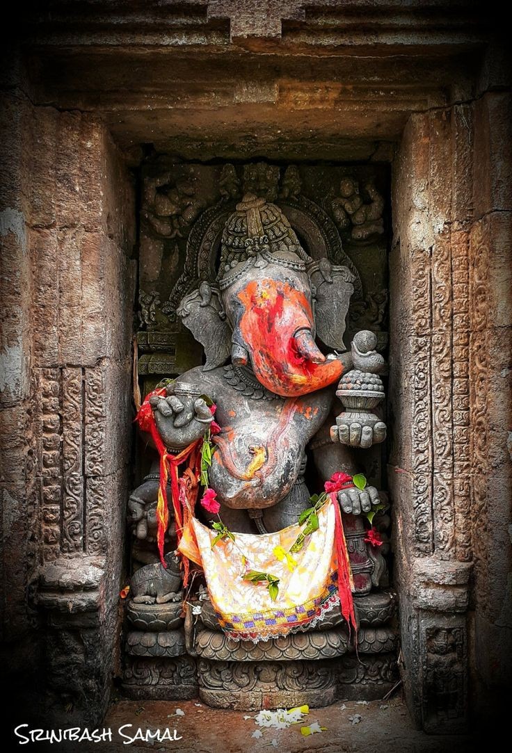 Beautiful Ganesha Sculpture carved out of stone

Bhadreswara Temple, Mahanga, Cuttack, Odisha.