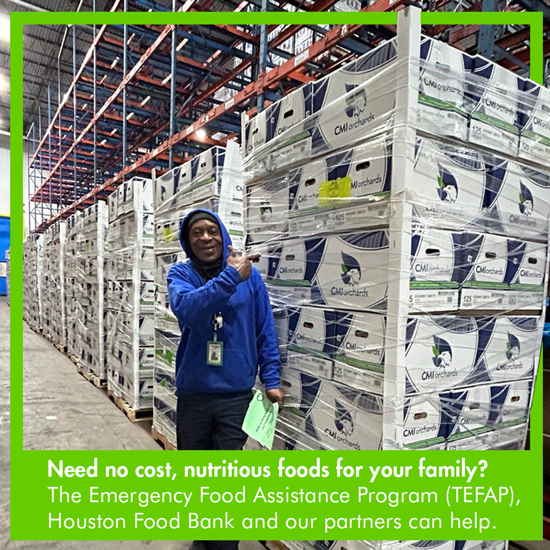 Nutritious meals are important for Texas families. Find a local partner serving no cost
meals through the Emergency Food Assistance Program (TEFAP). Visit bit.ly/hfbfindfood to find a site near you.
#TEFAPAction #TEFAP #FreshProduce #nutritious #localfood @TexasDeptofAg