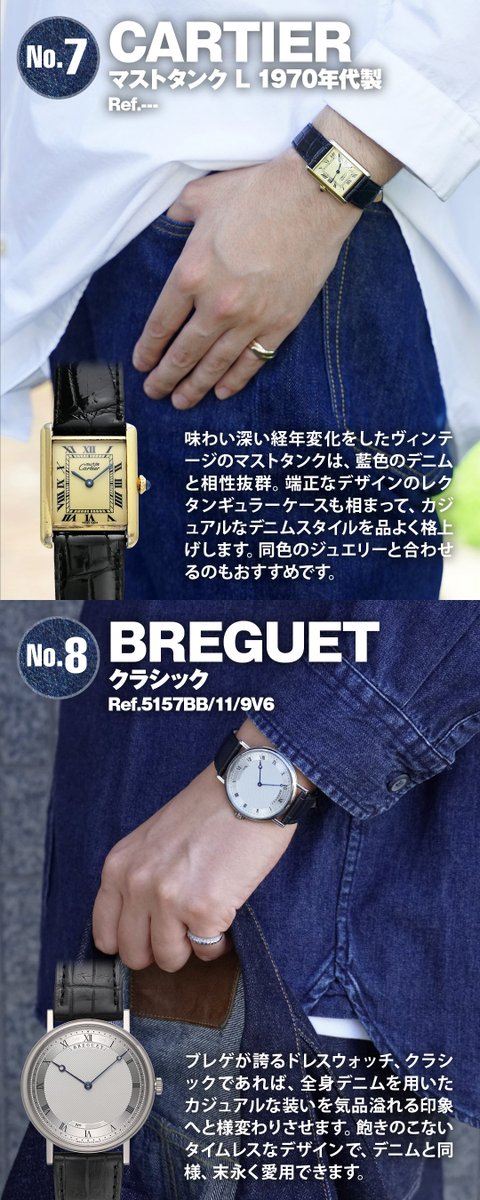 デニムスタイルに決まる！腕時計8選⌚

デニムや革製品、シルバージュエリーといった経年変化を愉しめるアイテムに目がない服好きスタッフ・奥村が、当店ジャックロードが誇る豊富なラインアップの中からデニムスタイルに合う腕時計を独断と偏見でまとめてみました！

*