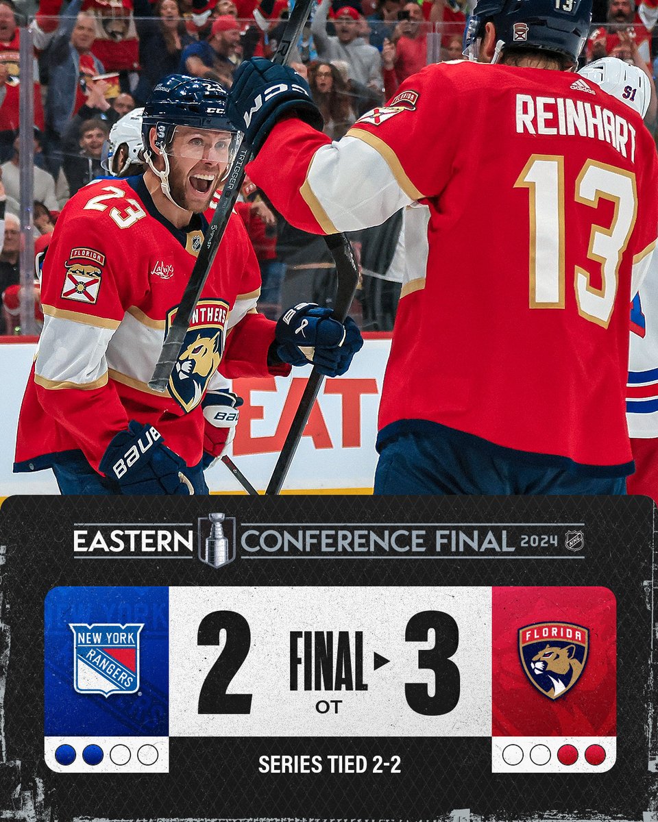 PANTHERS EVEN UP THE SERIES 😼 #StanleyCup