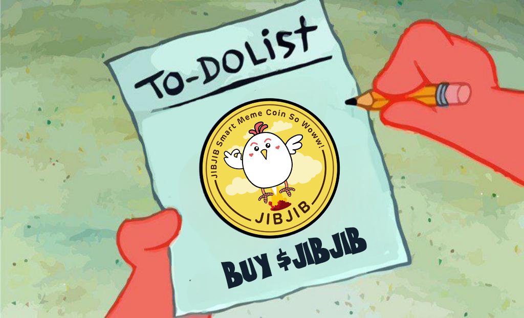 JibjibCommunity's tweet photo. My to-do-list!
.
Buy $JIBJIB 👉 : https://t.co/s65h8mw5pT
.
#jibjib #Airdrop #memecoin #SolanaMemecoin #solana https://t.co/71kxb5pFnV