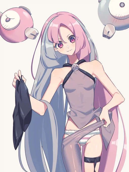 ジャモちゃんの片足タイツどうやって履いてるんだろうな～って思いながら描いてました… 
