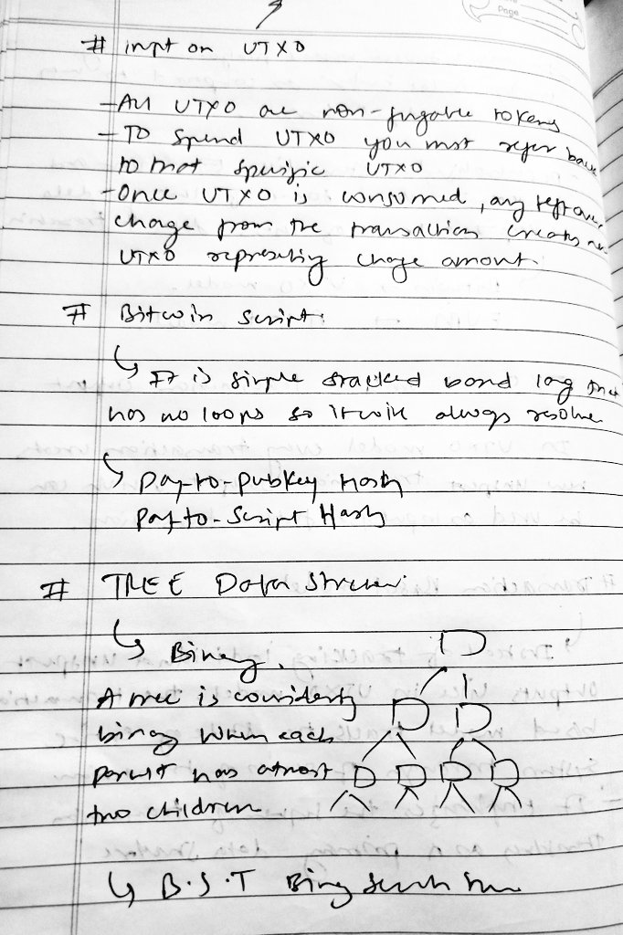 Day 10 of my #Blockchain journey! Today, I went through 
✅ Tree Data Structure 
✅ Binary Trees, BST

I also implemented:
✅ UTXO in transactions
✅ Built a miner

#SmartContracts #Web3 #Developer #100DaysOfCode #TechJourney #BuildInPublic