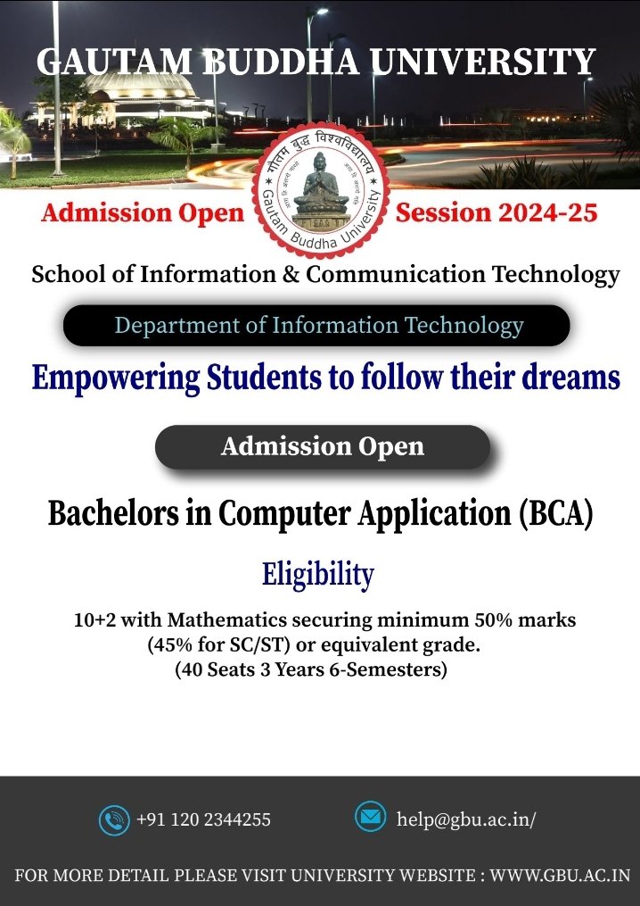 arungbu's tweet photo. Join Gautam Buddha Univerisity for different academic program. https://t.co/YlEGxKQIOt