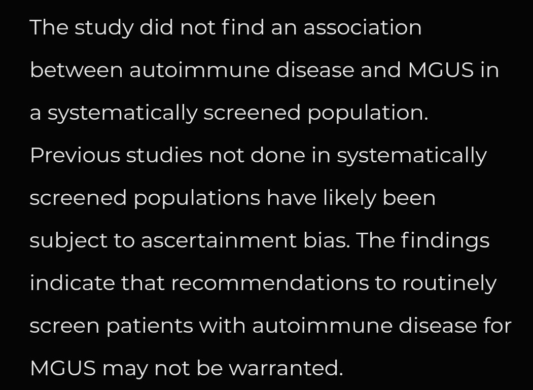 Association Between Autoimmune Diseases and Monoclonal Gammopathy of Undetermined Significance: An Analysis From a Population-Based Screening Study acpjournals.org/doi/10.7326/M2… via @ThorvardurL et al @MUDITA14
