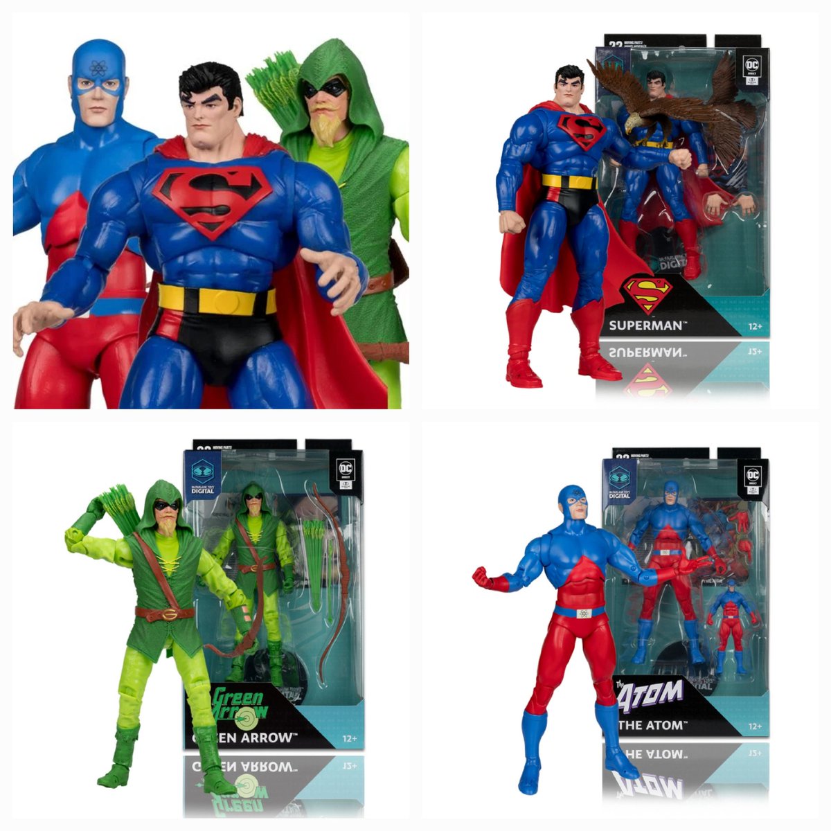 ICYMI ⚠️💥#UPDATE'D ALERT💥✨️ #Statoversians! 👁🌛👁 🫶 Mcfarlane Toys The Atom, Superman, & Green Arrow PHYGITAL figures are NOW up for on Amazon for ONLY ($24.99 each)! #McFarlaneToys #toynews TSO'VIN!! Green Arrow - amzn.to/3US5myJ The Atom -