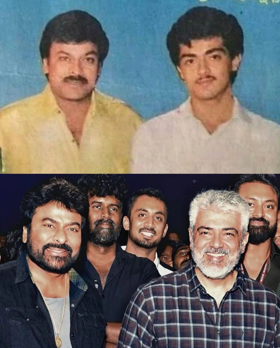 Timeless Moments 😍😍 #Ajith #Chiranjeevi