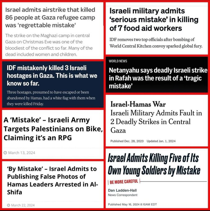 PorterBell18's tweet image. Israel's "mistakes". They never said destroying 36 hospitals in Gaza was a mistake though.